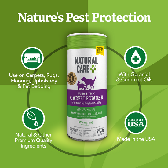 Flea and Tick Carpet Powder natural care