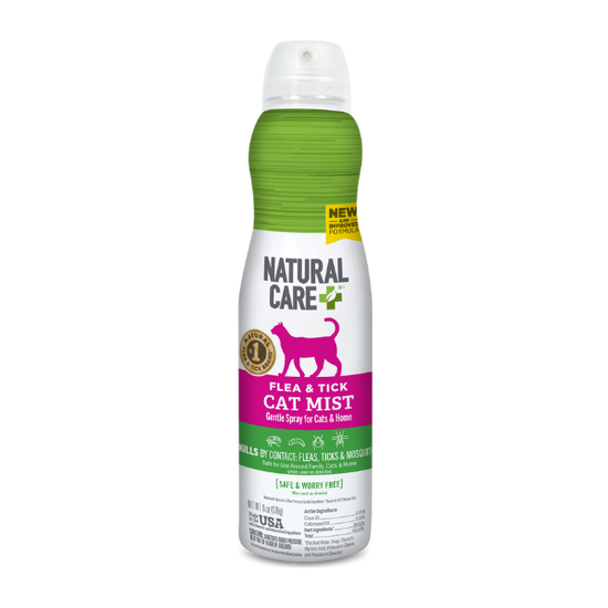 natural care flea and tick spray for cats front 