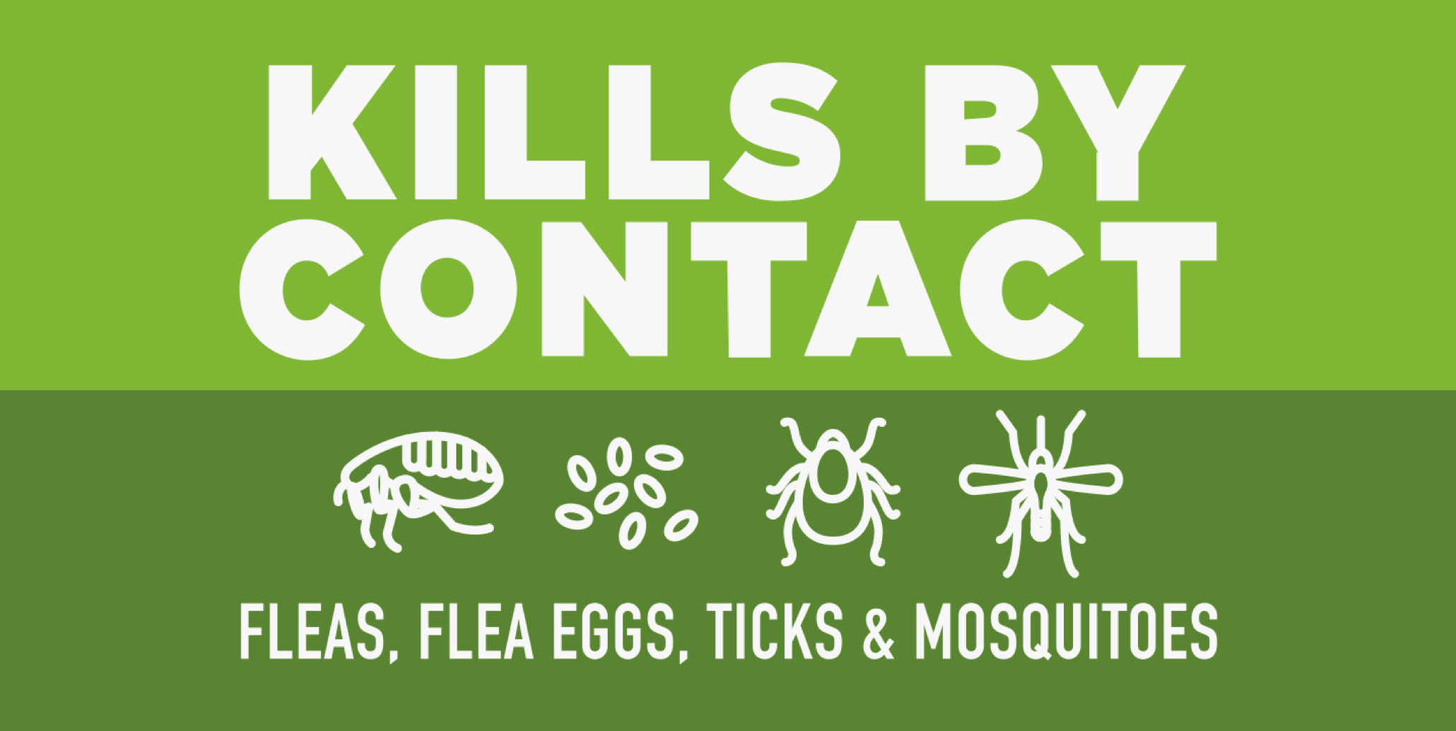 Kills By Contact - Fleas, Flea Eggs, Ticks & Mosquitos